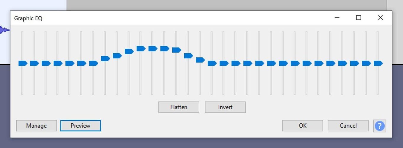  sélectionnez graphic EQ 