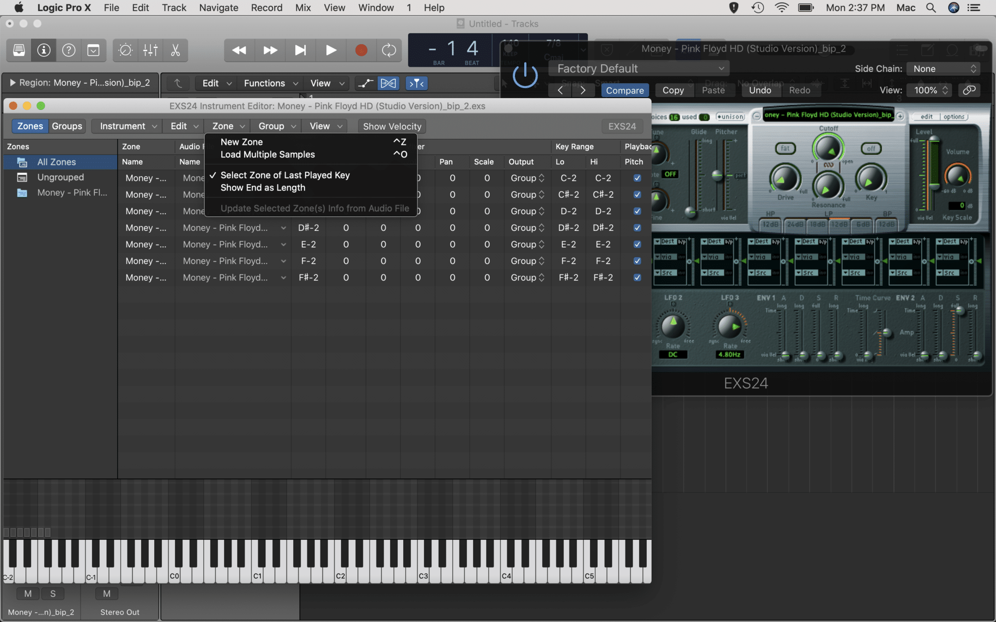 how to sample in logic pro x
