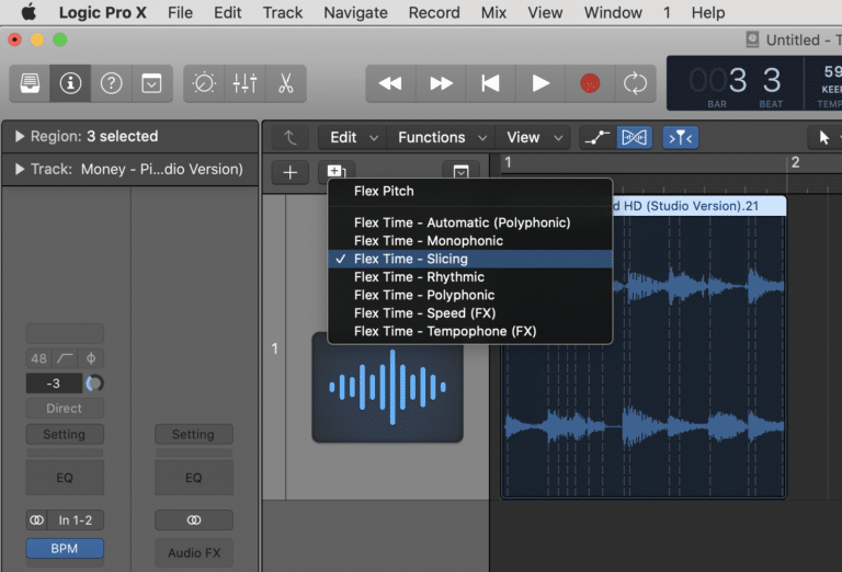 my logic pro x samples have pop