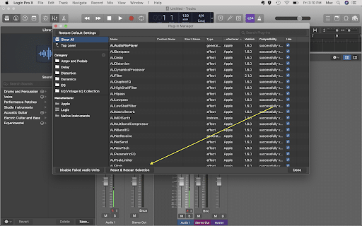 Scanning Audio Units