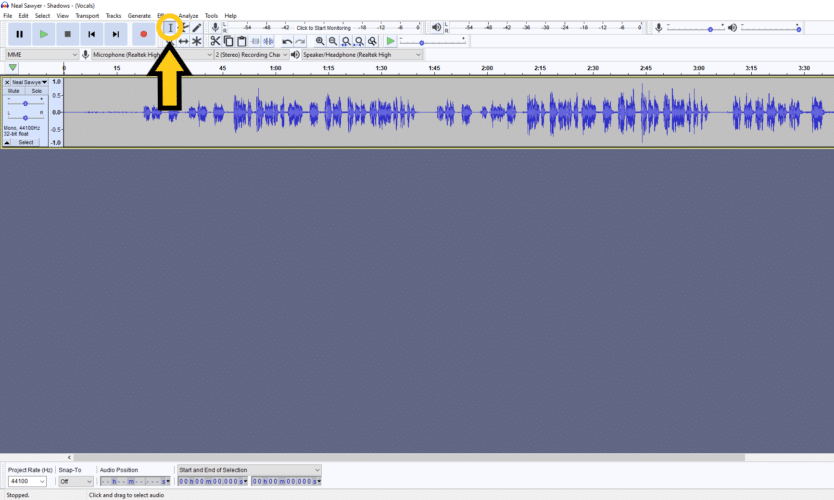 split track audacity