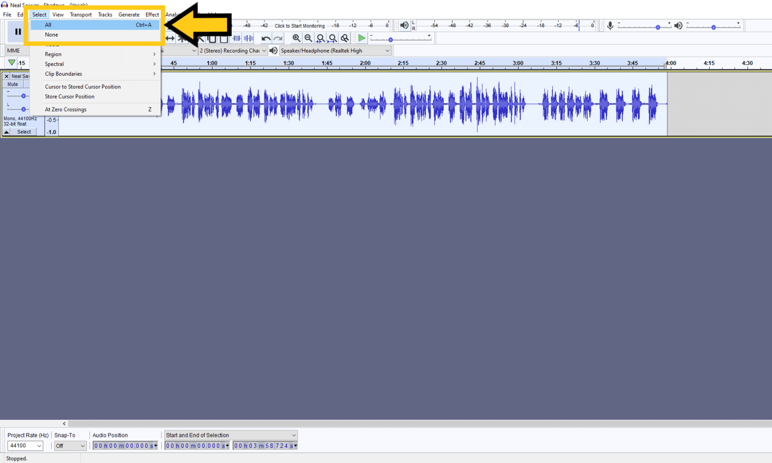audacity split track audacity split track