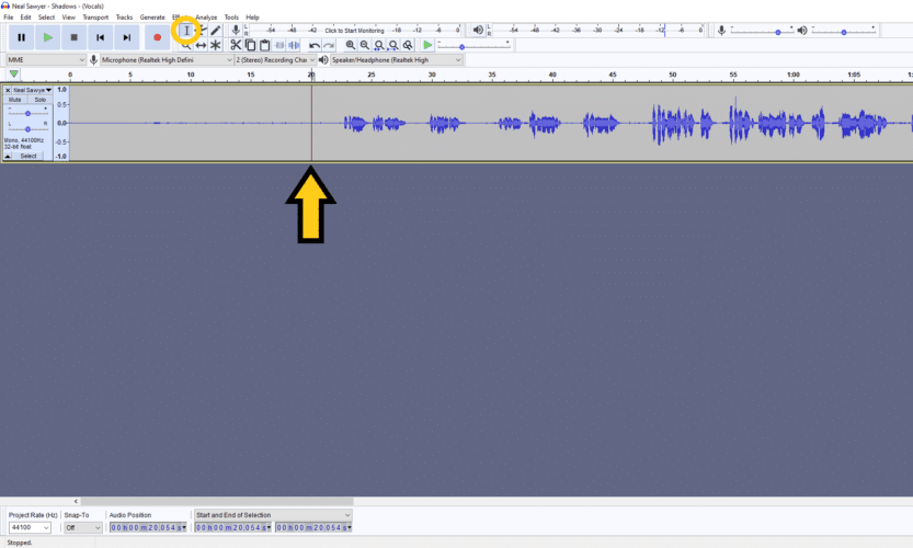 split track audacity