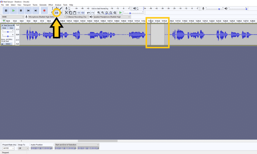 separate the split audio