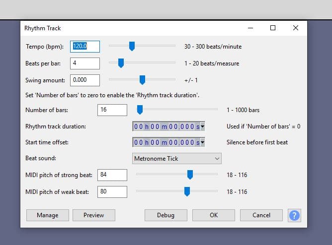 set up your metronome