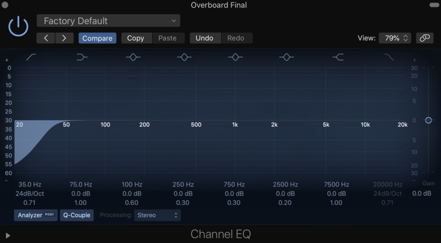 cutting out unnecessary low end