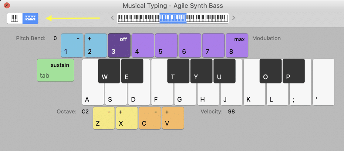 click computer keyboard icon