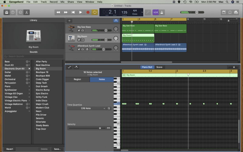 how to open piano roll in garageband