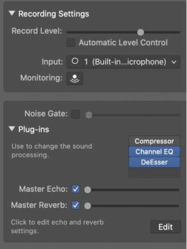 garageband vocal plugins