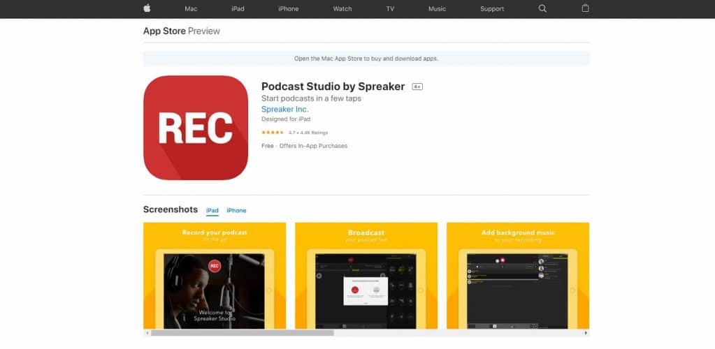 Podcast Studio by Spreaker