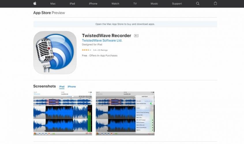 free recording software for ipad