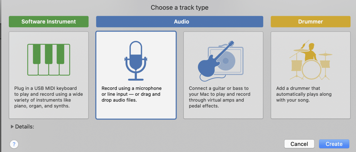 choose a track type