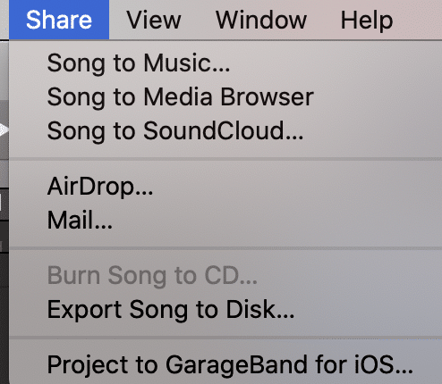 exporting song to soundcloud garageband tips