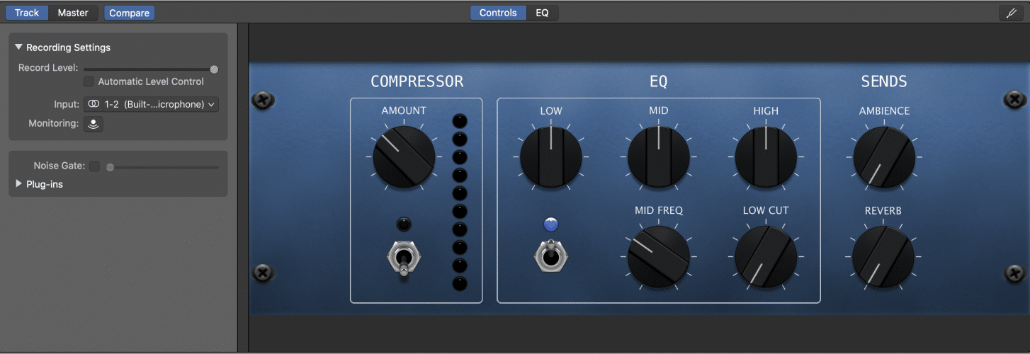 EQ controls