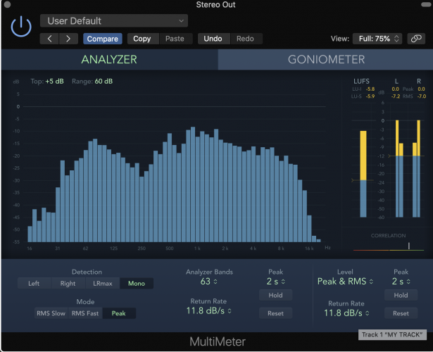 do comparison to reference tracks