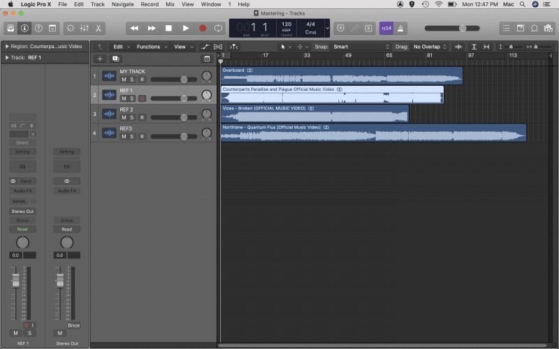 multitrack recording logic pro x