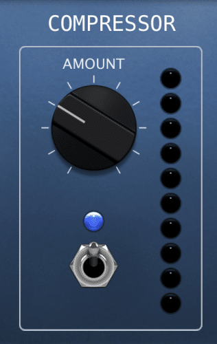 simple one-knob interface under controls