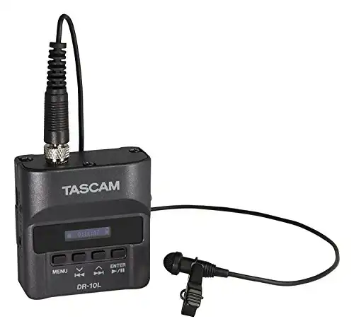 Tascam DR-10L Portable Digital Audio Recorder with Lavalier MIc