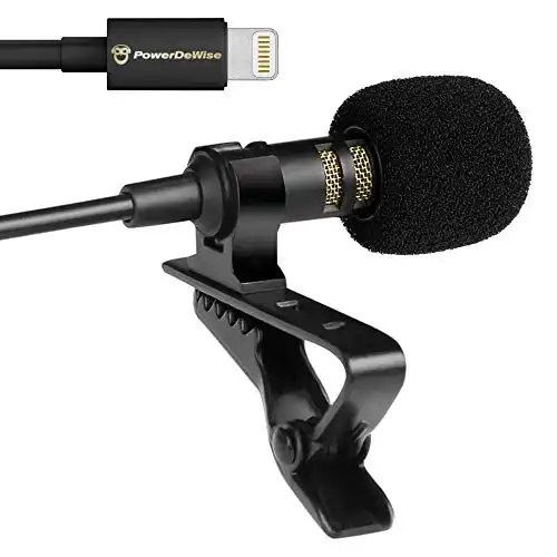 PowerDeWise Lightning Lavalier Microphone