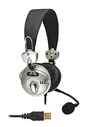 CAD Audio USB U2 Stereo Headphones with Cardioid Condenser Microphone