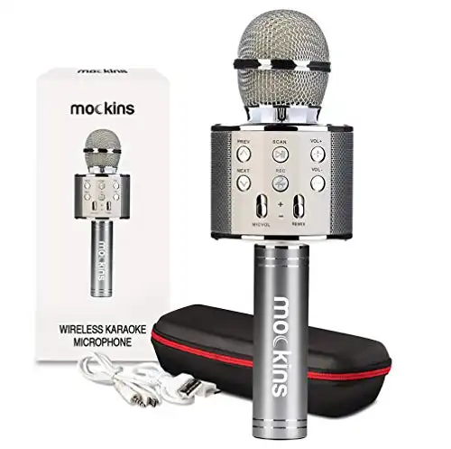 Mockins Wireless Bluetooth Karaoke Microphone