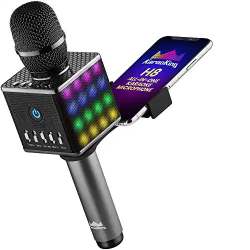 KaraoKing Portable Wireless Bluetooth Karaoke Microphone