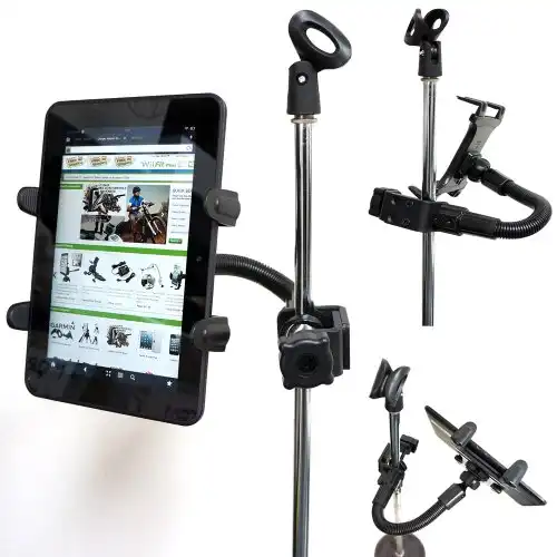 ChargerCity 360° Bendy Microphone Stand Clamp Mount