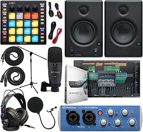 PreSonus AudioBox 96 Audio Interface Full Studio Bundle